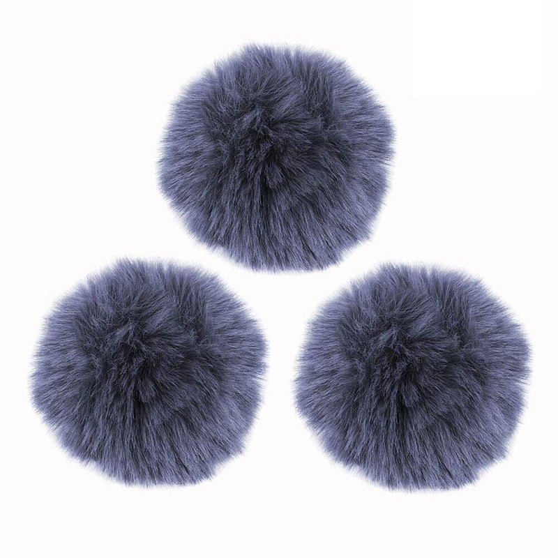 BornFeel Lavalier Wind Muff 3 Pack Lapel Microphone Wind Muff 0.2/0.4 Inch Furry Lav Windscreen Windproof Wind Screen (0.2inch, Gray) - Image 1